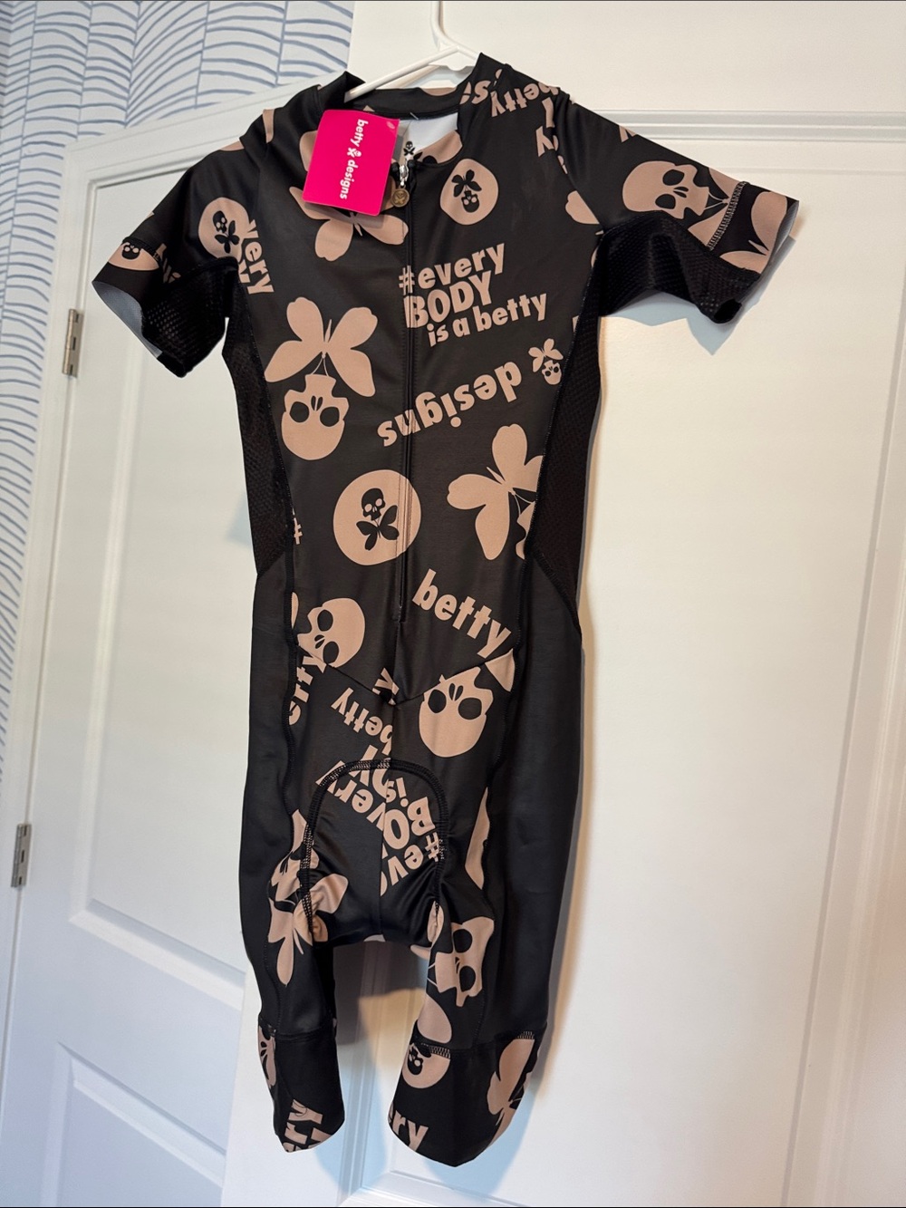 betty designs Women’s Black and tan Cycling Skin Suit